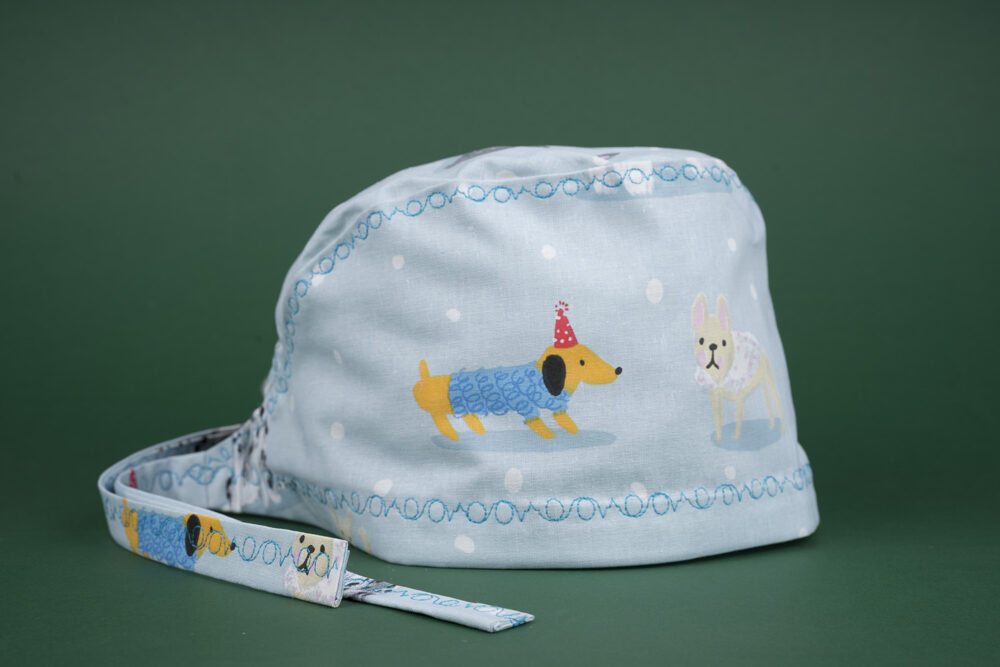 Köpekler Desenli Cerrahi Bone - Görsel 3