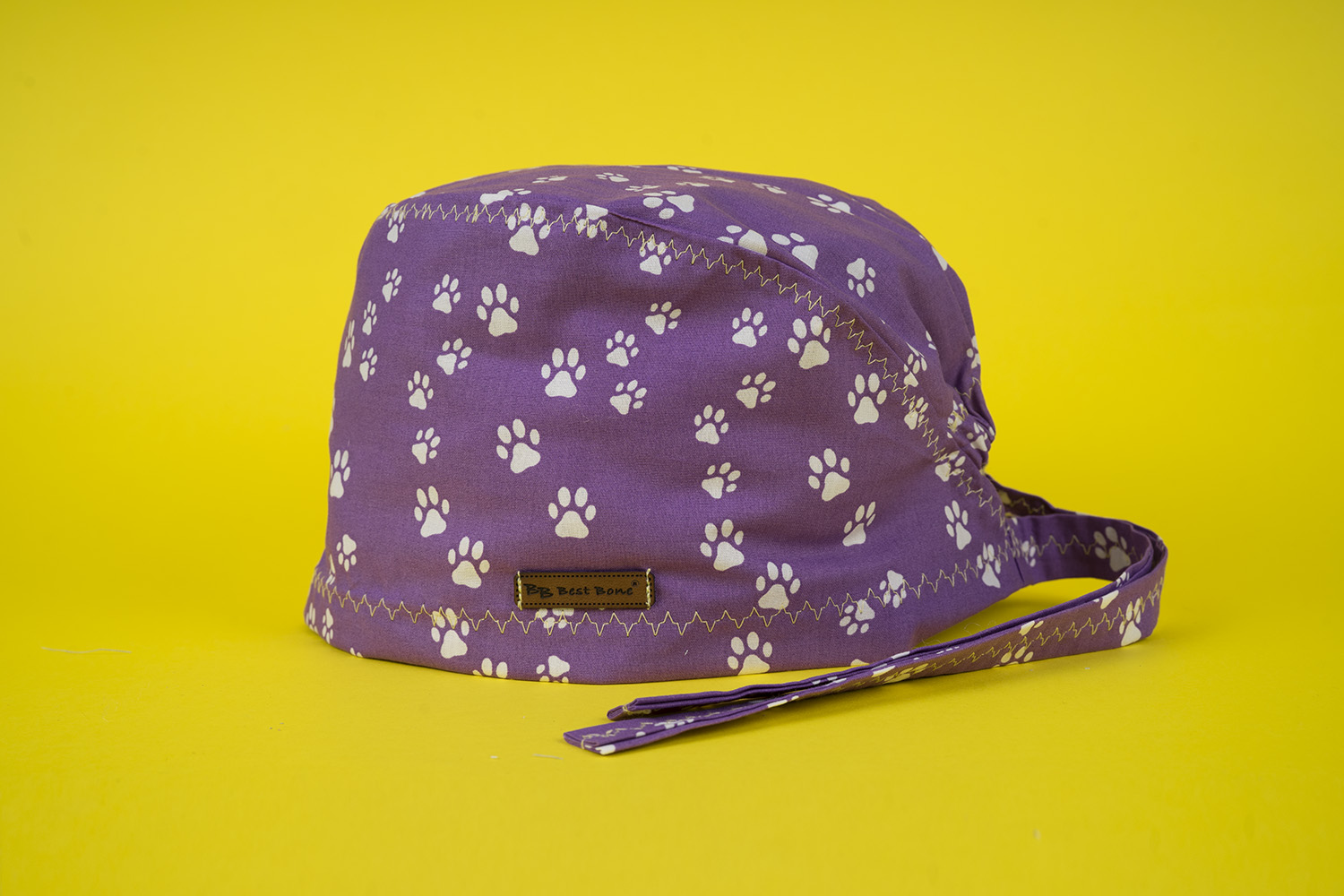 Mor Patiler Desenli Cerrahi Bone